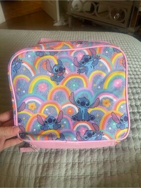 Disney Lilo & Stitch Rainbow Lunch Bag - Pink, Blue, Yellow